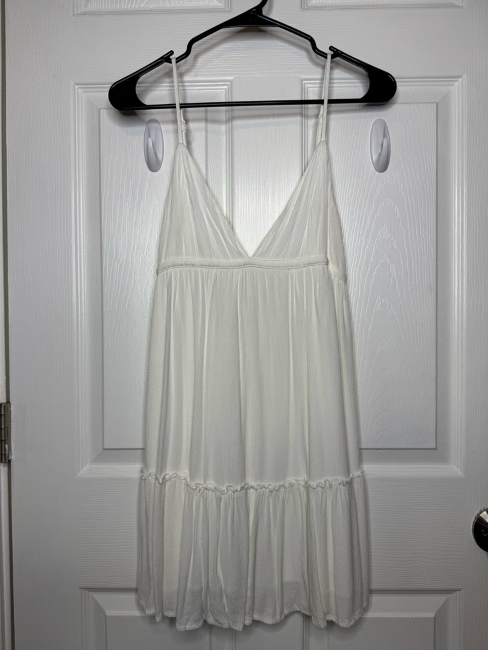 White Mini Strap Sundress